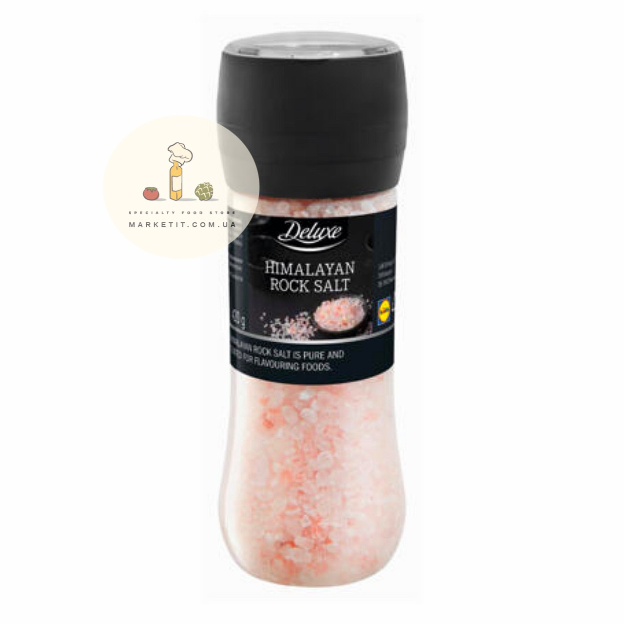 Сіль гімалайська Deluxe Himalayan Rock Salt, багаторазовий млин 420 г.