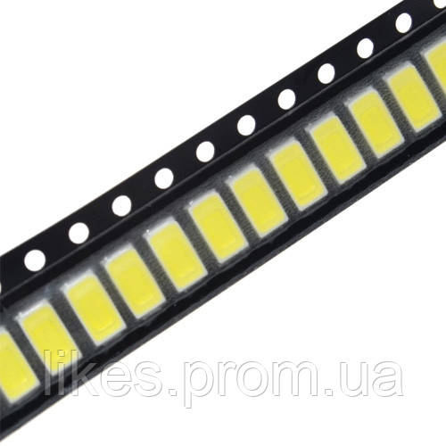 SMD LED світлодіод 5630 5730 3В 0.2Вт 35-40лм, 100шт, білий - фото 1 - id-p2196244369