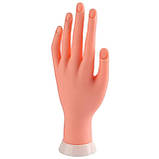 Тренувальна силіконова гнучка рука (муляж) для майстра манікюру-початківця - 381, фото 6