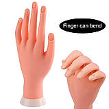 Тренувальна силіконова гнучка рука (муляж) для майстра манікюру-початківця - 381, фото 3