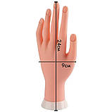 Тренувальна силіконова гнучка рука (муляж) для майстра манікюру-початківця - 381, фото 2