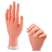 Тренувальна силіконова гнучка рука (муляж) для майстра манікюру-початківця - 381
