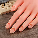 Тренувальна силіконова гнучка рука (муляж) для майстра манікюру-початківця - 381, фото 7