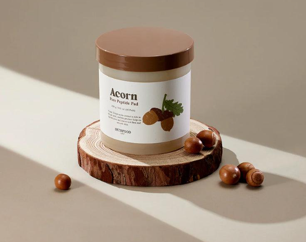 Диски для лица с пептидами и экстрактом желудя SKINFOOD Acorn Pore Peptide Pad