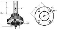 Патрон для пилок (циліндричний) чпу верстати 183.410.30 30x20x97,5 rh, lh