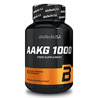 BioTech USA AAKG 1000, 100 таблеток, амінокислоти для спортсменів, L-Аргінін альфа-кетоглутарат