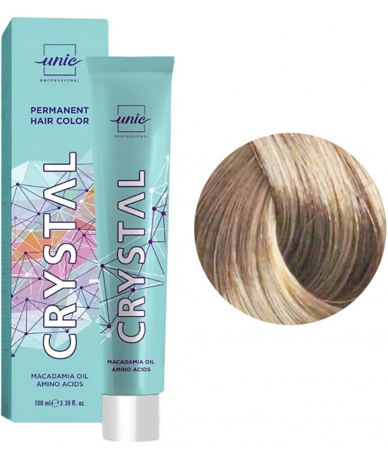 Крем-фарба для волосся Unic Crystal No10/7 Світлий коричневий блонд 100 мл (24270Gu)