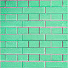 Панель стінова 70*70cm*5mm зелена цегла зі сріблом (D) SW-00001803
