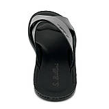 Чоловічі шкіряні шльопанці чорного кольору Sergio Billini 7210/021/1 розмір 40, фото 6