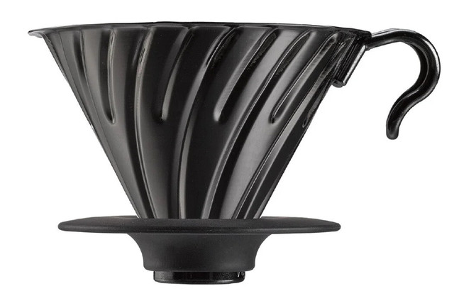 Металлический Пуровер HARIO V60 02 Матовый/Черный (400мл.)
