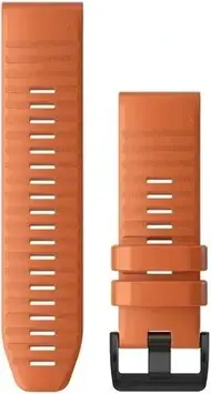 Ремінець для розумного годинника Garmin Pasek silikonowy na nadgarstek QuickFit 26 Ciemnopomarańczowy (0101286401)