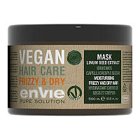 Зволожуюча маска Envie Vegan Frizzy and Dry Mask Linum Seed Extract для сухого і кучерявого волосся голови