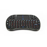 Клавіатура бездротова MHZ MWK08/i8 LED touch з підсвіткою Чорний (007442)