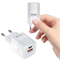 Зарядний пристрій USB Type-C QC3.0 PD 20Вт KUULAA, біле sm