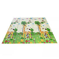 Дитячий килимок CUTYSTAR 180*160*1 см складний двосторонній антиковзкий Dream Animal/Giraffe sm