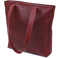 Винтажная женская сумка-шоппер Shvigel 16350 Бордовый un