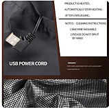 Жилет з підігрівом термо XXL чорна від Павербанку USB з нагрівальним елементом з електропідігрівом, фото 6