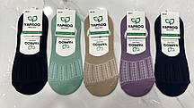 Шкарпетки жіночі підслідники бавовняні "Yaproq" Узбекистан розмір 36-41 Мікс (від 10 пар)