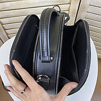 Замшевая женская сумочка на плечо эко кожа рептилии черная, маленькая сумка для девушек