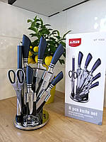 Набор кухонных ножей на вращающейся подставке A-PLUS KF 1004 (8 предметов) sm