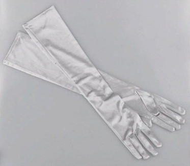 Рукавички сірі вище ліктя, фото 1