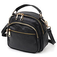 Стильна жіноча сумка Vintage 20688 Чорна un
