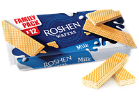 Упаковка Вафлей Roshen Wafers молоко 216г х 16 шт