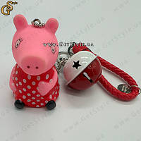 Брелок Свинка Пеппа Peppa Pig Keychain в подарочной упаковке