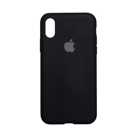 Чохол Silicone Case на iPhone XS MAX Black 18 - закритий низ, фото 1