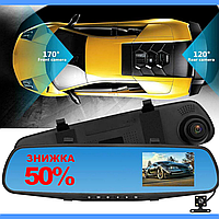 Зеркало видеорегистраторы с камерой заднего вида в машину FULL HD Автомобильный видеорегистратор в маш AOD