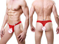 Стринги червоні чоловічі на застібках