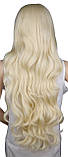 Перука блондинка, довге, хвилясте волосся, фото 2