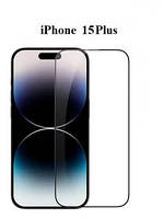 Защитное стекло для IPhone 15 Plus (полная проклейка экрана) black