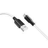 Кабель USB Ridea RC-M114 Soft Silico Micro 3A Колір Біло-Чорний, фото 8