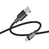 Кабель USB Ridea RC-M114 Soft Silico Micro 3A Колір Біло-Чорний, фото 11