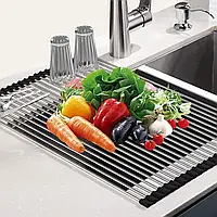 Сушка для посуды на раковину KitchenWare EasyDry 37х22 см, Черный (HA-359)