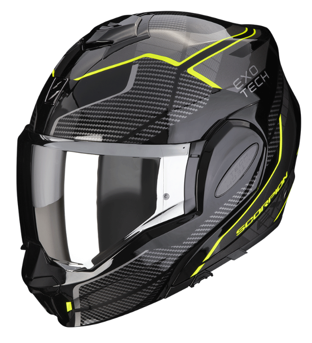 Мотошолом Scorpion Exo-Tech Evo Animo black yellow
