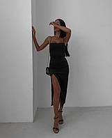 Женское вечернее платье миди с открытой спиной ткань: креп дайвинг Мод 1108