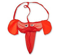 Стринги чоловічі слоник червоні чоловіча еротична білизна