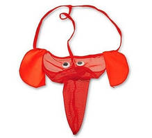 Стринги чоловічі слоник червоні чоловіча еротична білизна