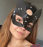Маска кішки шкіряна, фото 2