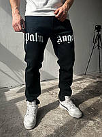 Мужские джинсы Palm Angels черные | Джинсы с принтами для мужчин