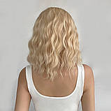 Перука блонд без човника хвилястої середньої довжини, фото 4
