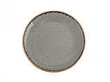 Сіра порцелянова тарілка Porland Dark Grey обідня 24 см (187624/DG), фото 2