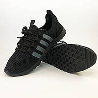 40 размер Кроссовки Progress мужские спортивные текстильные для бега лёгкие черные летняя обувь сетка