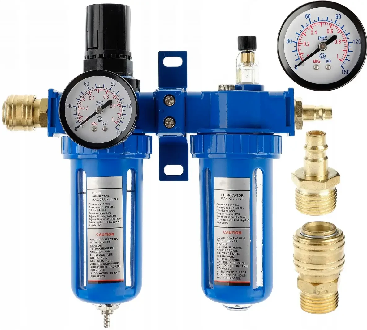 Фільтр очищення повітря Vorfal з регулятором тиску 1750 л/хв 1/2″ V02006