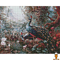 Алмазная мозаика "сказочные павлины" ©сергей лобач, 40, детская игрушка, от 10 лет, Идейка AMO7336