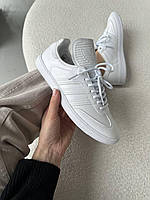 Женские кроссовки Adidas Samba Pure White белого цвета