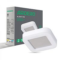 Світлодіодний світильник Ardero AL3007-SW 15W 5000К 1100Лм IP65 білий 190x190x42 мм