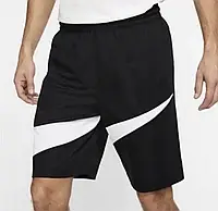 Шорты спортивные черные белая галочка Капри мужские молодежные Бриджи легкие Бермуды качественная одежда спорт